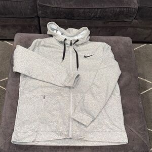 Nike Heather Gray Full-Zip Hoodie